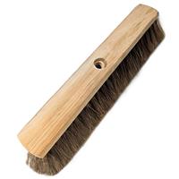 Hill Brush Company Threaded Socket Platform Broom Head Stiff Bassine Fibres 18" (430mm x 60mm x 88mm 95mm) in Natural Wood
