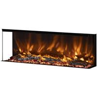 Be Modern Pryzm Arteon 3-Sided Electric Fire 1250-3SL in Glass