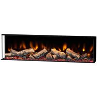 Be Modern Pryzm Arteon 3-Sided Electric Fire 1500-3SL in Glass