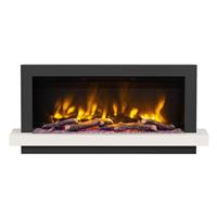Be Modern Pryzm Huxton Electric Wall Mounted Fireplace 51" & Anthracite in Cashmere