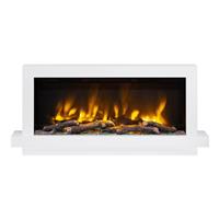 Be Modern Pryzm Huxton Electric Wall Mounted Fireplace 51" in Ash White