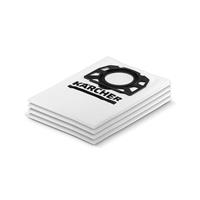 Karcher Krcher Fleece Dust Bags For 20L Wet & Dry Vacuum Cleaner (4 Pack) in White