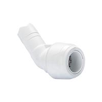 Hep2O Keyless Obtuse Bend 135 Single Socket 22mm in White