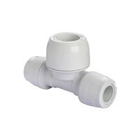 Hep2O Keyless Double End Reduced Tee 15 x 15 x 22mm in White