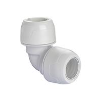 Hep2O Keyless 90deg Elbow 22mm in White