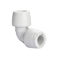 Hep2O Keyless 90deg Elbow 15mm in White