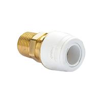 Hep2O Keyless Male Adaptor Socket 15mm x 1/2" in Brass