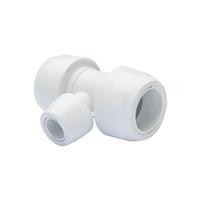 Hep2O Keyless Branch Reduced Tee 28 x 28 x 15mm in White