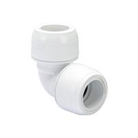 Hep2O Keyless 90deg Elbow 28mm in White