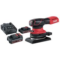 Flex 18V OSE-2-80 Brushless Random Orbital Sander 2 x 2.5Ah in Black/Red