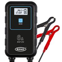 Ring Automotive Ring Smart Battery Charger & Maintainer RSC906-6/12V in Black