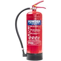 Fire Chief Firechief Powder Fire Extinguisher 6kg in Red