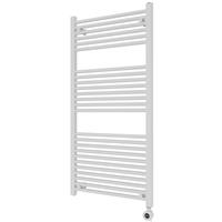 Azur Spirit Electric Towel Radiator 1200 x 600mm in White Aluminium