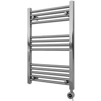 Azur Spirit Electric Towel Radiator 750 x 500mm in Chrome Aluminium