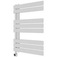 Azur Emilia Open Electric Designer Panel Towel Radiator 750 x 500mm in White Aluminium
