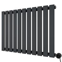 Azur Emilia Electric Designer Radiator 600 x 828mm in Anthracite Aluminium