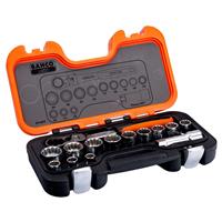 Bahco Pass Through Socket Set 14 Piece in Chrome
