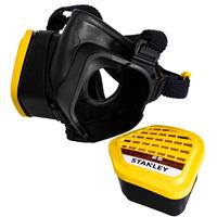 Stanley A1P3 Half Mask Respirator S/M with Face-Fit-Check & A1P3 Filters in Black
