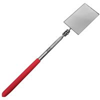 ARCTIC HAYES Telescopic Inspection Mirror Rectangular 54 x 89mm in Red/Chrome Steel