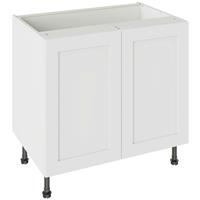 Kitchen Kit Flatpack Shaker Kitchen Cabinet Base Unit Matt 900mm in White