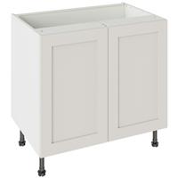 Kitchen Kit Flatpack Shaker Kitchen Cabinet Base Unit Matt 900mm in Light Grey