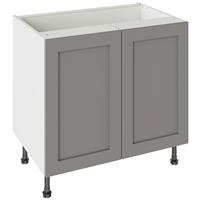 Kitchen Kit Flatpack Shaker Kitchen Cabinet Base Unit Matt 900mm in Dust Grey