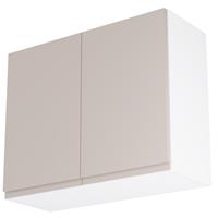 Kitchen Kit Flatpack J-Pull Kitchen Cabinet Wall Unit Gloss 900mm in Light Grey