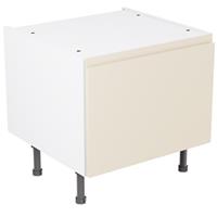 Kitchen Kit Flatpack J-Pull Kitchen Cabinet Belfast Sink Base Unit Gloss 600mm in Cashmere