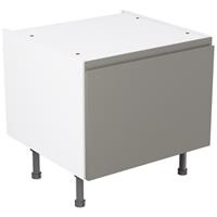 Kitchen Kit Flatpack J-Pull Kitchen Cabinet Belfast Sink Base Unit Gloss 600mm in Dust Grey