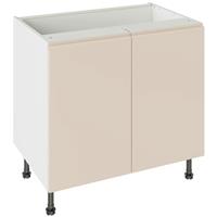 Kitchen Kit Flatpack J-Pull Kitchen Cabinet Base Unit Matt 900mm in Cashmere