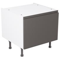 Kitchen Kit Flatpack J-Pull Kitchen Cabinet Belfast Sink Base Unit Matt 600mm in Graphite