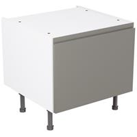 Kitchen Kit Flatpack J-Pull Kitchen Cabinet Belfast Sink Base Unit Matt 600mm in Dust Grey