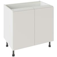 Kitchen Kit Flatpack J-Pull Kitchen Cabinet Base Unit Matt 900mm in Light Grey