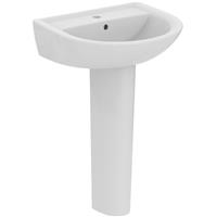 Ideal Standard Tirso Basin & Pedestal 55cm 1 Tap Hole in White