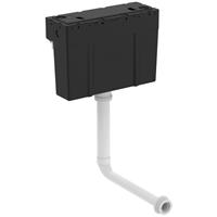 Armitage Shanks Conceala 3 Concealed Pneumatic Cistern Dual Flush Bottom Top inlet in Black