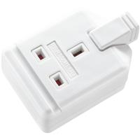 Masterplug Heavy Duty Rewireable Single Extension Socket 1 Gang in White