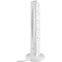 Masterplug Extension Lead Tower 10 Gang 2m in White
