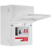 BG Sync Energy EV Charger Populated Consumer Unit 5 Way IP20 100A Main Switch 40A RCBO Type 2 SPD in White