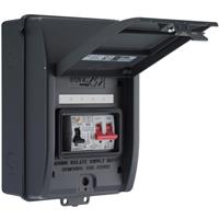 BG Sync Energy EV Charger Populated Consumer Unit 5 Way IP65 100A Main Switch 40A RCBO Type 2 SPD in Anthracite Grey