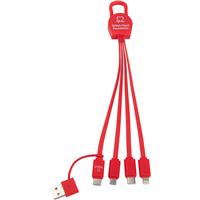 British Heart Foundation 5-in-1 Charging Cable in Red