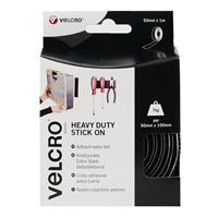 Velcro Brand Heavy-Duty Stick On Tape 50mm x 1m in Black