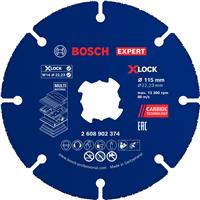 Bosch EXPERT Carbide Multi-Material Cutting Disc 115mm X-LOCK in Blue Plastic