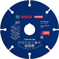 Bosch EXPERT Carbide Multi-Material Cutting Disc 115mm in Blue Plastic