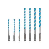 Bosch EXPERT HEX-9 Multi-Construction TCT Drill Bit Set (7 Piece) in Silver