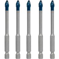 Bosch EXPERT HEX-9 Hard Ceramic Tile Drill Bit 6 x 90mm (5 Pack) in Silver