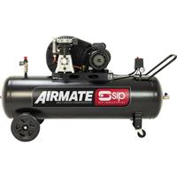 SIP BD 200ltr 3hp Belt Drive Compressor in Black