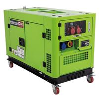 SIP T15000 Silenced Diesel Generator in Green