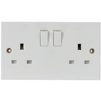 Made4Trade 13A Switched Socket DP 2-Gang in White