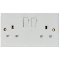 Made4Trade 13A Switched Socket DP 2-Gang (5 Pack) in White
