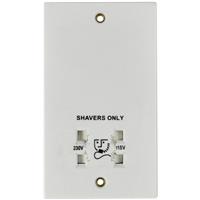 Made4Trade Shaver Socket Dual Voltage in White